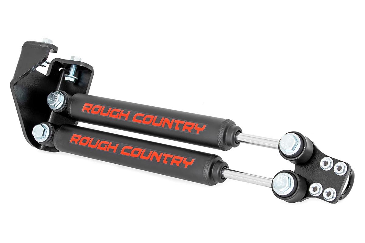 Rough Country Jeep Dual Steering Stabilizer 87-95 Wrangler YJ Rough Country