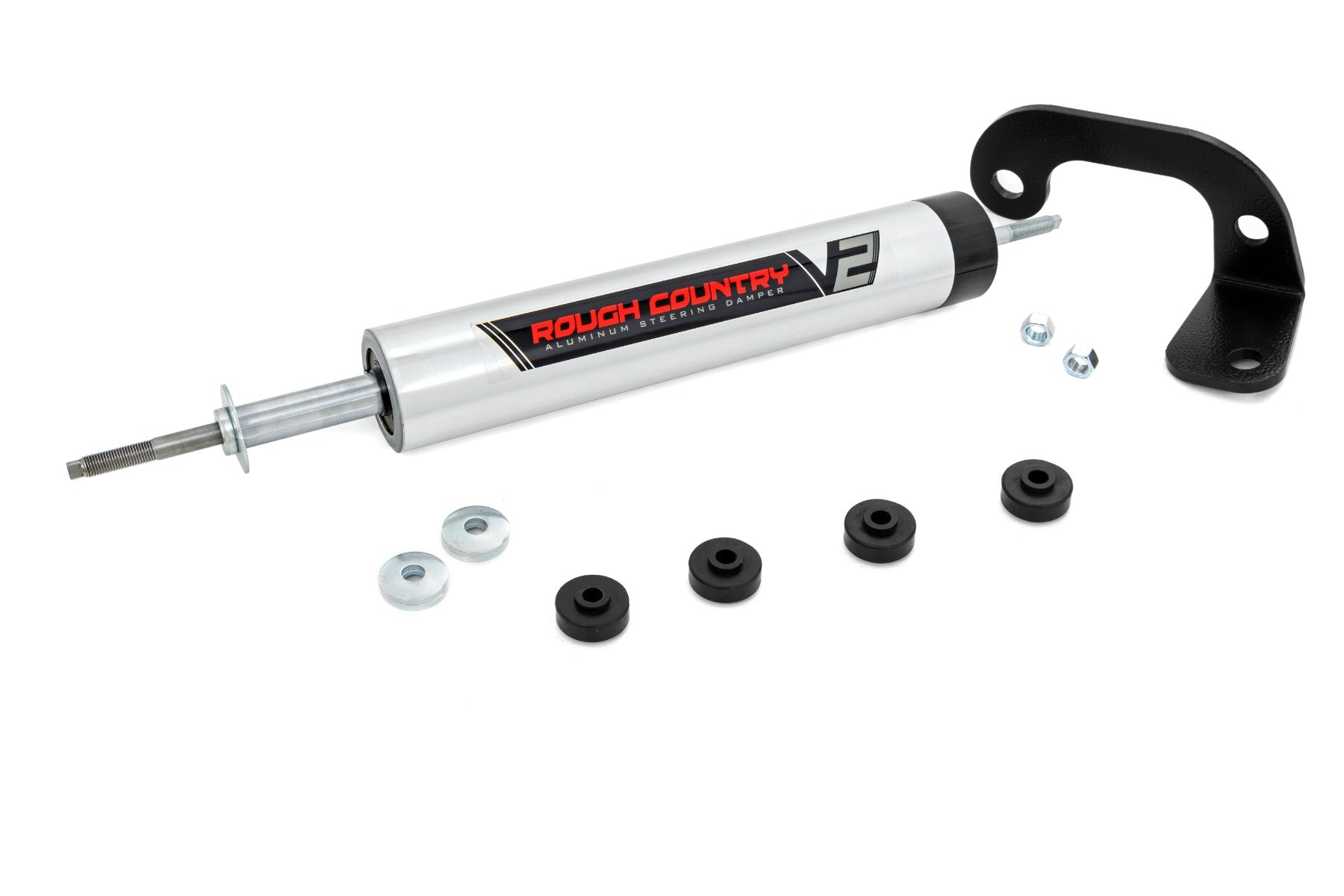 V2 Steering Stabilizer 8-lug Only 6 Inch Lift Chevy C2500/K2500 C3500/K3500 Truck (88-00) Rough Country