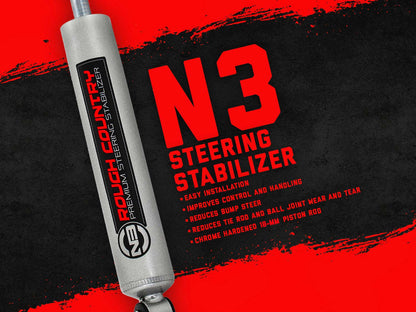 N3 Steering Stabilizer Multiple Makes & Models (Chevy/GMC/Jeep) Rough Country-4