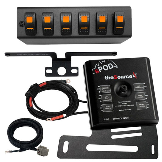 SourceLT w/ Red LED Switch panel for JK 2007-2008 sPOD