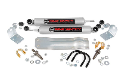 N3 Steering Stabilizer Dual 2-8 Inch Lift Ram 1500 4WD (1994-1999) Rough Country-1