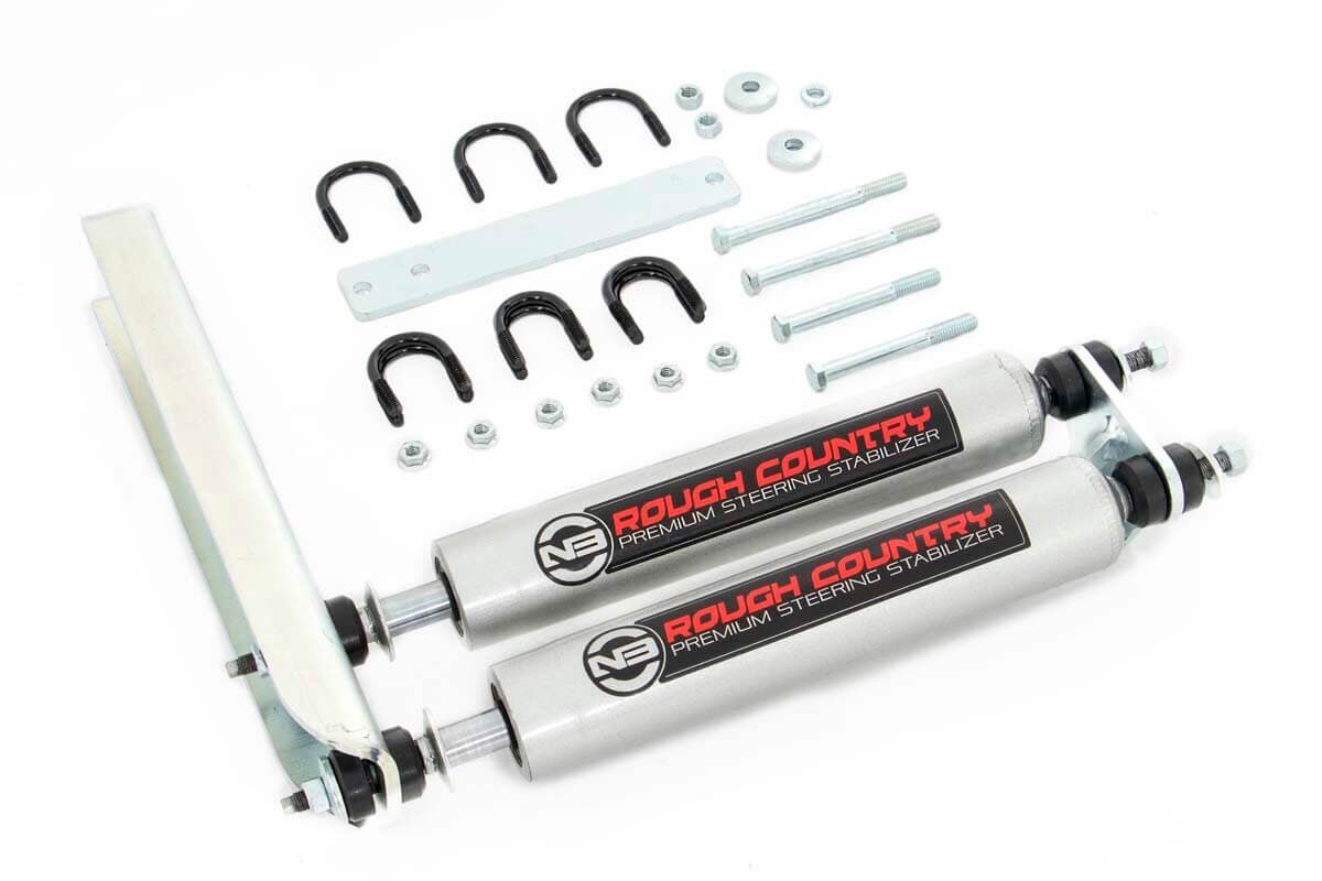 Rough Country Ford Dual Steering Stabilizer 80-98 F-250 80-96 Bronco/F-150 80-85 F-350 Rough Country