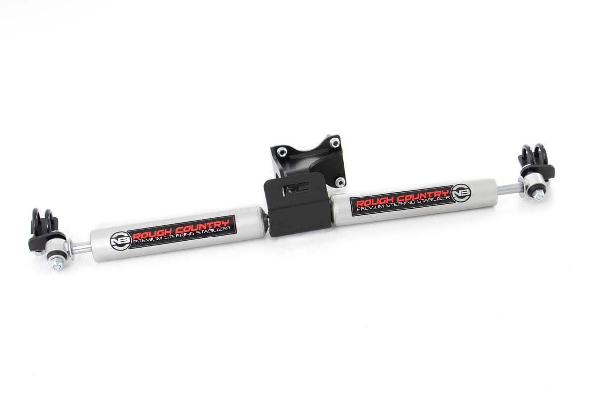 Rough Country Jeep N3 Dual Steering Stabilizer 07-18 Wrangler JK Rough Country