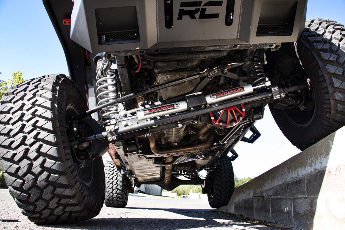 N3 Steering Stabilizer Dual 2-8 Inch Lift Jeep Wrangler JK/Wrangler Unlimited (07-18) Rough Country-3