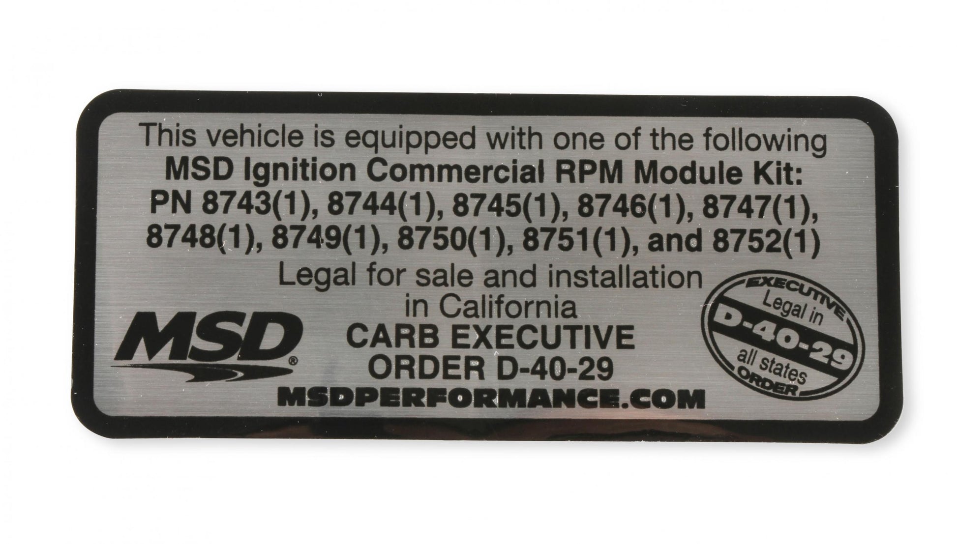 Rpm Modules 5000 Series Kit Even Increments Marine Only Use With 6M-2L Marine Box Pn 6560 MSD Ignition-2