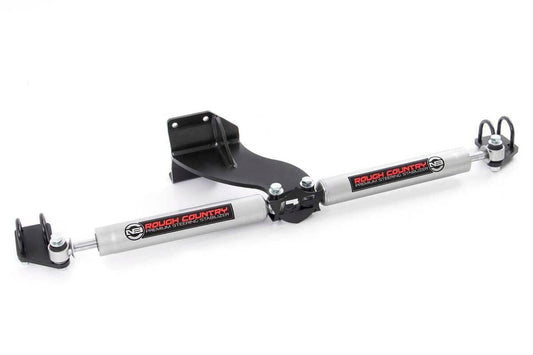 N3 Steering Stabilizer Dual 2.5-8 Inch Lift Ram 2500 (14-26)/3500 (13-26) Rough Country