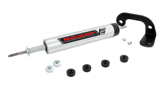 V2 Steering Stabilizer | 8-lug Only | 6 Inch Lift | Chevy C2500/K2500 C3500/K3500 Truck (88-00) Rough Country