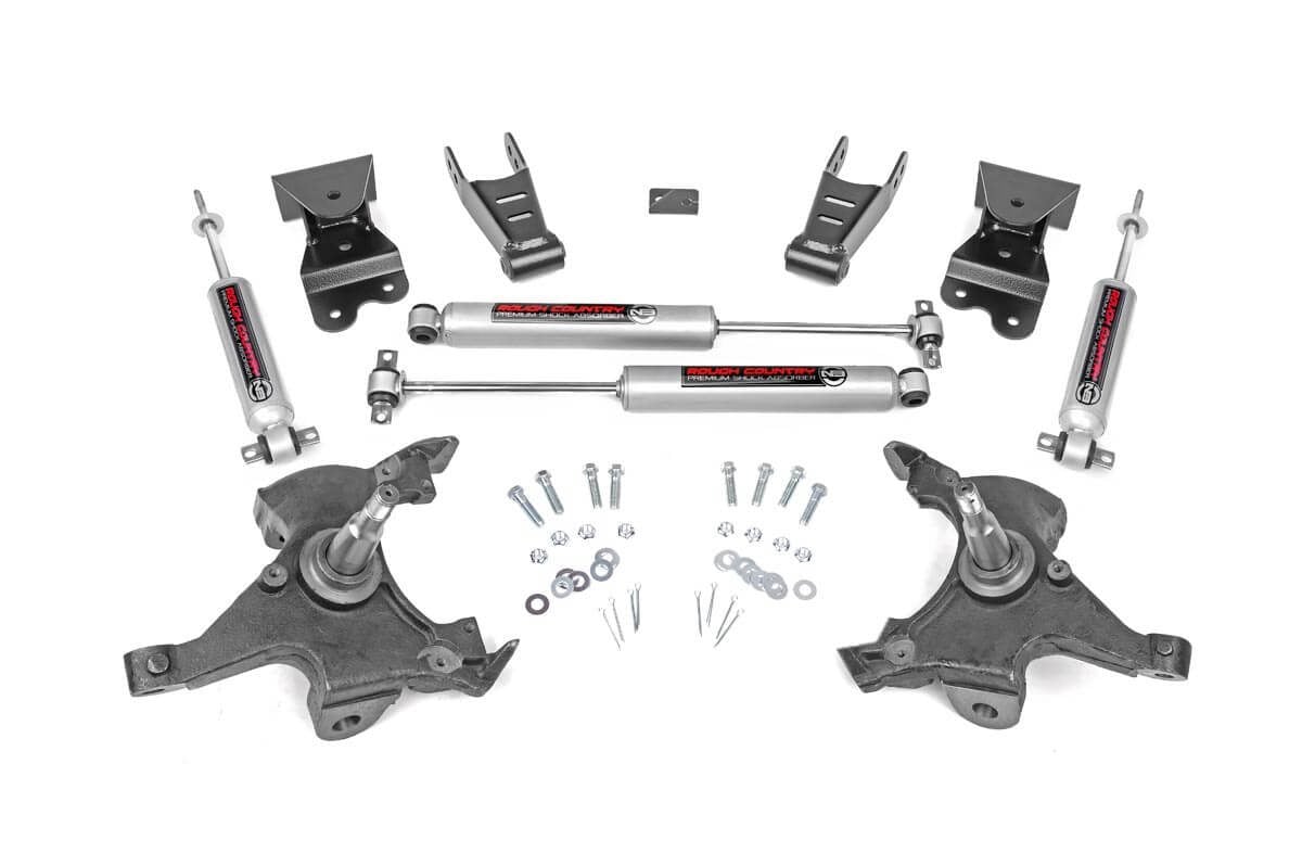 Lowering Kit | 2 Inch FR | 4 Inch RR | Chevy C1500/K1500 Truck 2WD (88-99) Rough Country