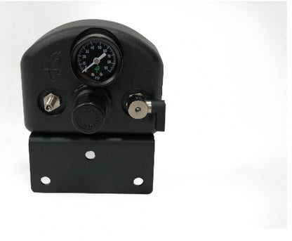 Tire Inflator System 4 Tire Universal With Box, Fittings, Hoses and Storage Bag Black Up Down Air