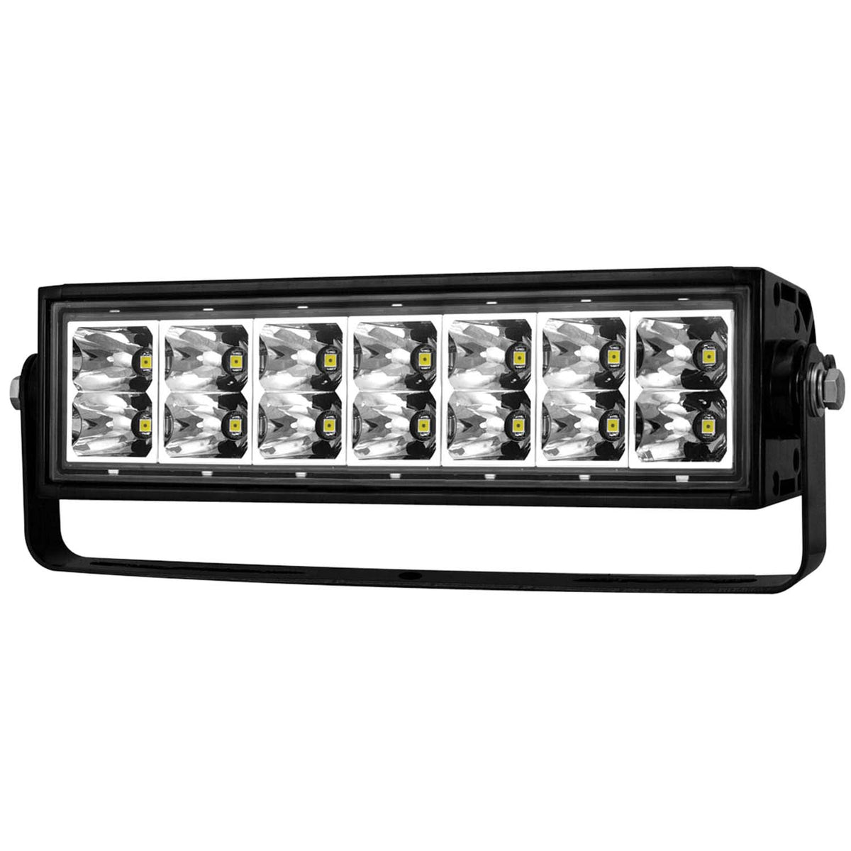 Rugged Vision Off Road LED Light Bar Rectangle 10 Inch 14 LEDS High Output Weather Resistant Housing AnzoUSA