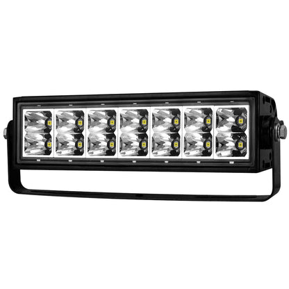 Rugged Vision Off Road LED Light Bar Rectangle 10 Inch 14 LEDS High Output Weather Resistant Housing AnzoUSA