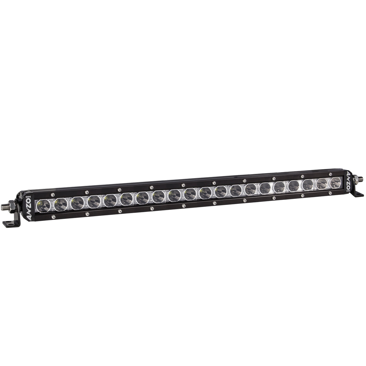 Rugged Vision Off Road LED Light Bar 20 Inch 5W High Intensity LED Single Row Spot 100W / 7500 Raw Lumen Output AnzoUSA