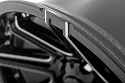 88 Series Wheel One-Piece Gloss Black 17x9 5x5 -12mm Rough Country-3