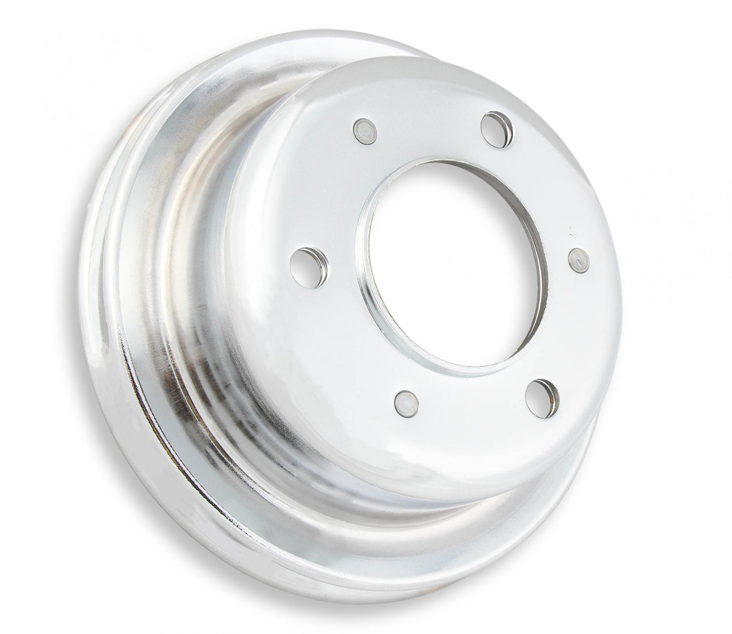 Chrome Crankshaft Pulley Single Groove Fits 1965-1968 Ford 289/302 Mr Gasket