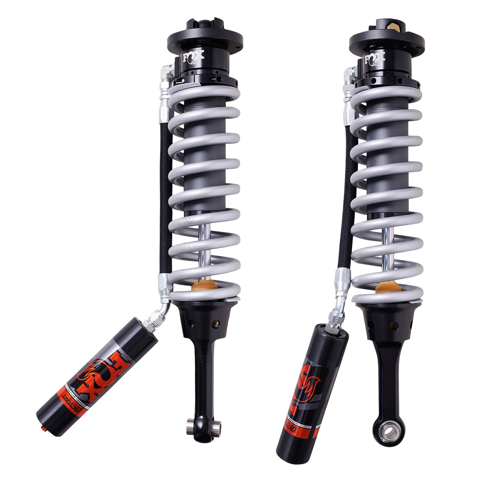Shock Absorber 10-14 Ford Raptor Front Coilover Internal Bypass 3.0 Series Remote Reservoir 7.6 Inch 0-2 Inch Lift Cerakote Kit Fox Factory