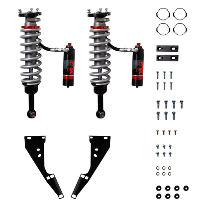 Shock Absorber 05-23 Toyota Tacoma Front 2.5 Truck Race Series Internal Bypass Remote Reservoir 2-3 Inch Lift Dual Speed Compression Kit Fox Factory-2