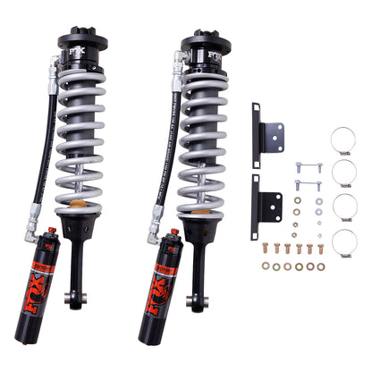 Shock Absorber 24-On Toyota Tacoma Front Coilover Internal Bypass 3.0 Series Remote Reservoir Dual Speed Compression Evo 2-3 Lift Kit Fox Factory-3