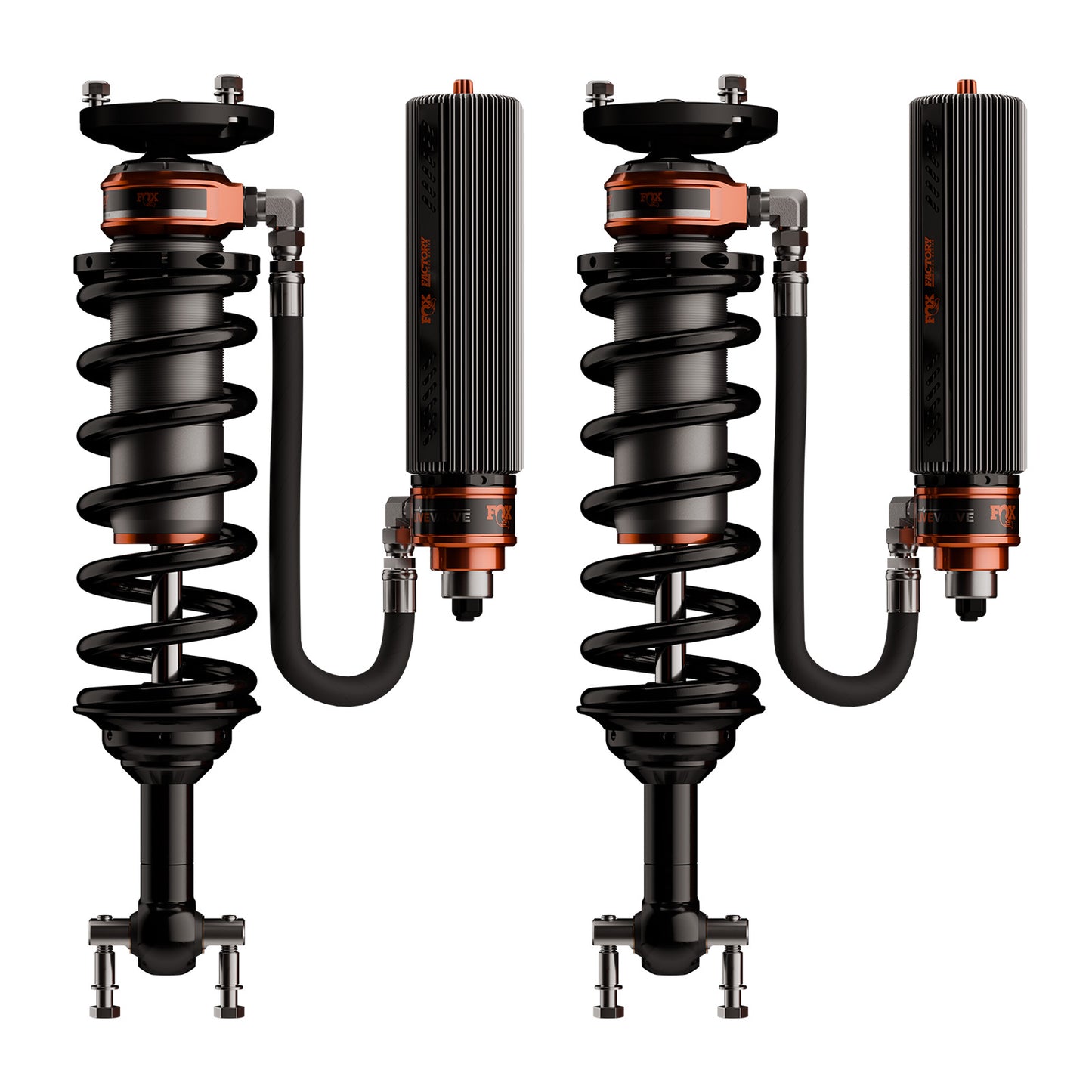 Shock Absorber 24-On Ford F150 Supercrew Front Coilover 3.2 Truck Race Series Live Valve Connected Suspension 2-2.5 Inch Lift Kit Fox Factory-1