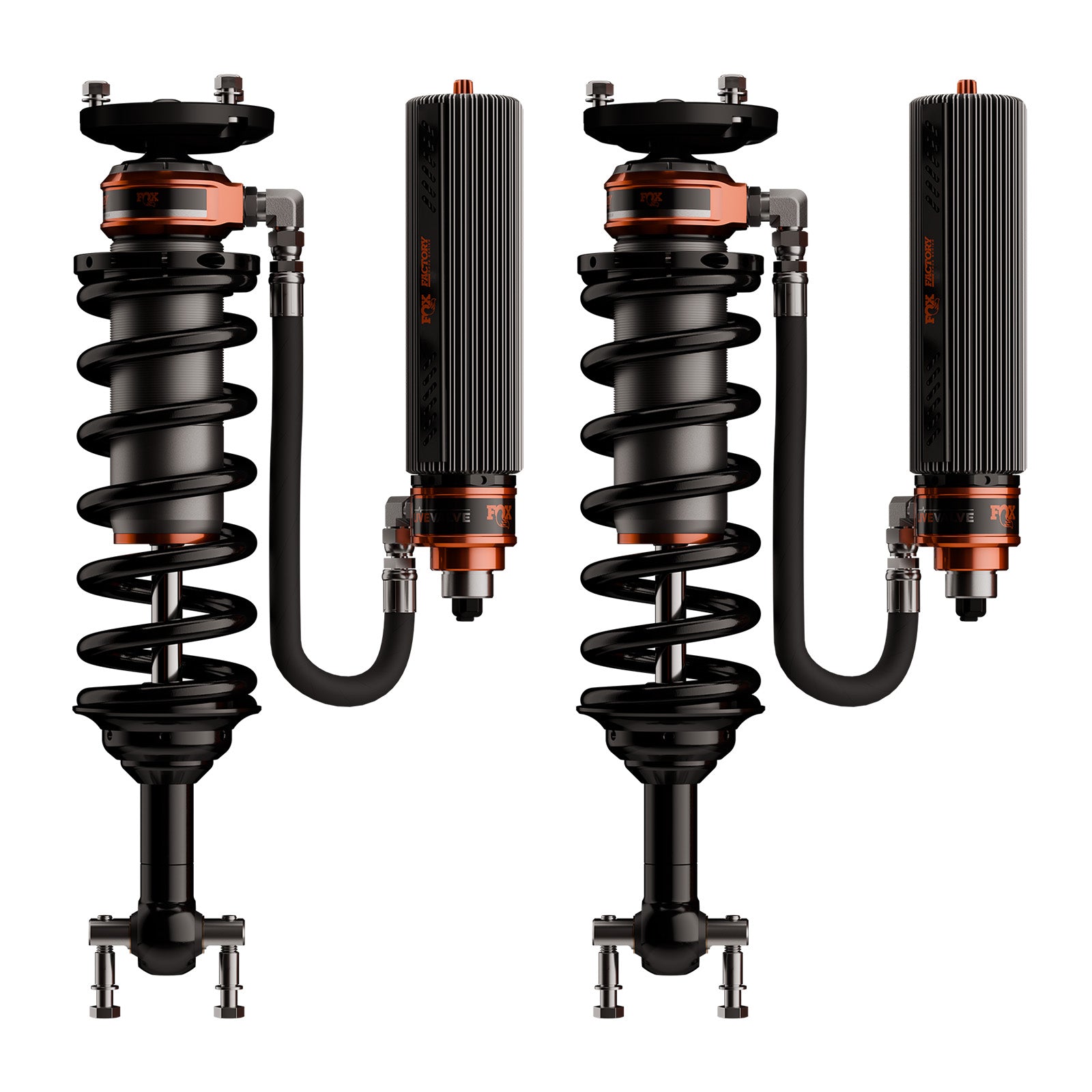 Shock Absorber 21-23 Ford F150 Supercrew 3.2 Truck Race Series Live Valve Connected Suspension 2-2.5 Inch Lift Kit Fox Factory-1