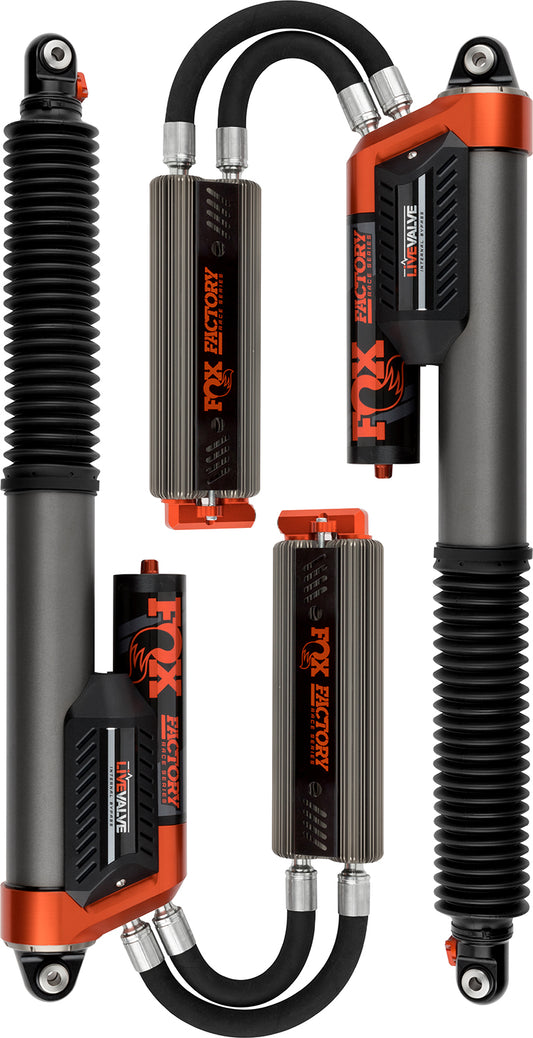 Shock Absorber 19-On Ford Raptor Rear Live Valve Internal Bypass 3.0 Series Piggy-Back External Cooler 12.3 Inch 0-1 Inch Lift Kit Fox Factory