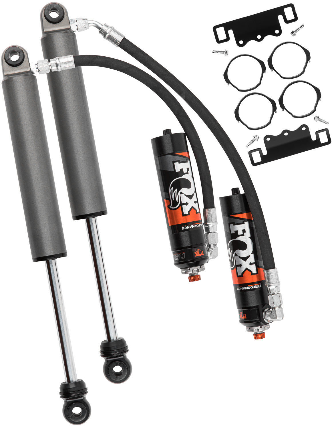 Shock Absorber 19-On Gm 1500 Rear 2.5 Truck Performance Elite Series Remote Reservoir 10.5 Inch Non-Tb/Non-At4 2.5-4 Inch Lift Tb/At4 0-2 Inch Lift Dual Speed Compression Kit Fox Factory-4