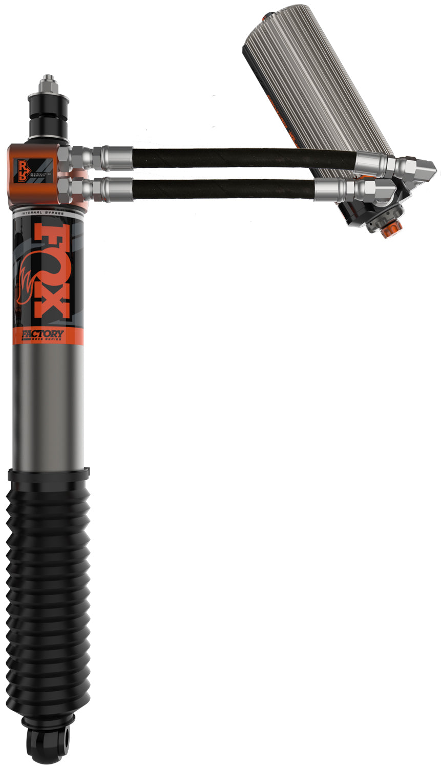 Shock Absorber 22-On Toyota Tundra Rear W/Ext Brake Lines Internal Bypass 3.0 Series Recirc Remote Reservoir Dual Speed Compression 1-2 Inch Lift Kit Fox Factory