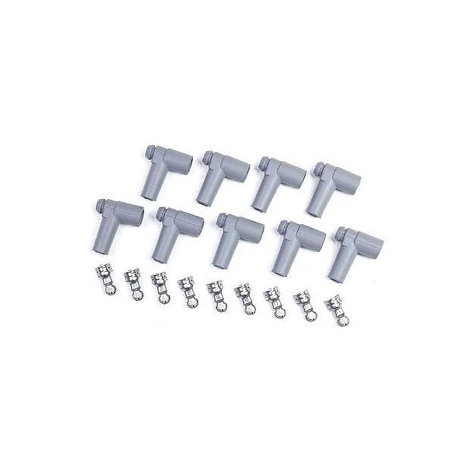 Distributor Boot & Terminal Kit 90 Deg Hei Gray Distributor Boot & Terminal Kit 90 Deg Hei Gray For Use With Boot/Wire Retainer Style Distributor Cap MSD Ignition