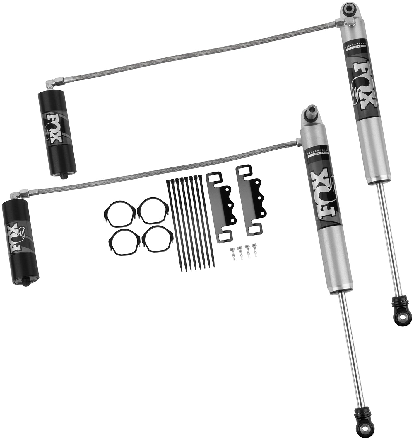 Shock Absorber 18-On Jeep Wrangler JL Front Performance Series 2.0 10.1 Remote Reservoir 2-3 Inch Lift Kit Fox Factory-3