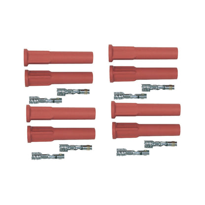 Pro Race Spark Plug Boot & Terminal Kit, Straight, Red, Set Of 8 MSD Ignition-3