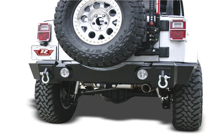 Recovery Rear Bumper with Receiver for 2007-2018 Jeep Wrangler JK and JK Unlimited Rampage