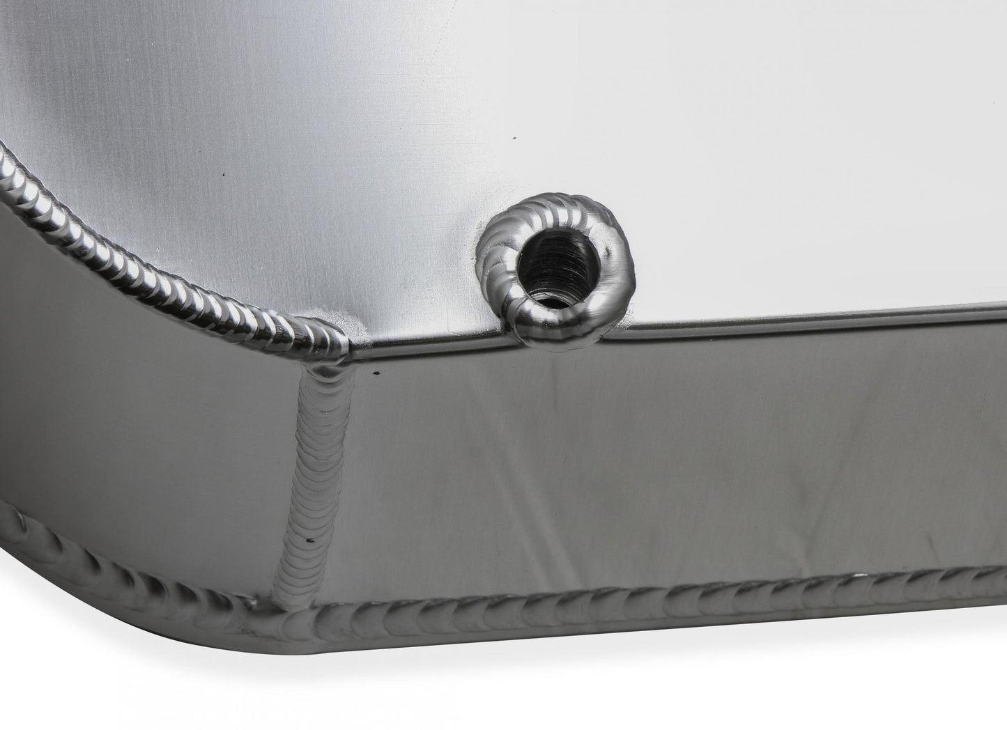 Valve Cover Fabricated Aluminum Bbc Natural Anodized 1965-2000 Chevrolet Big Block 396-454 1/4 Inch Thick Billet Rail Holley Sniper EFI-2