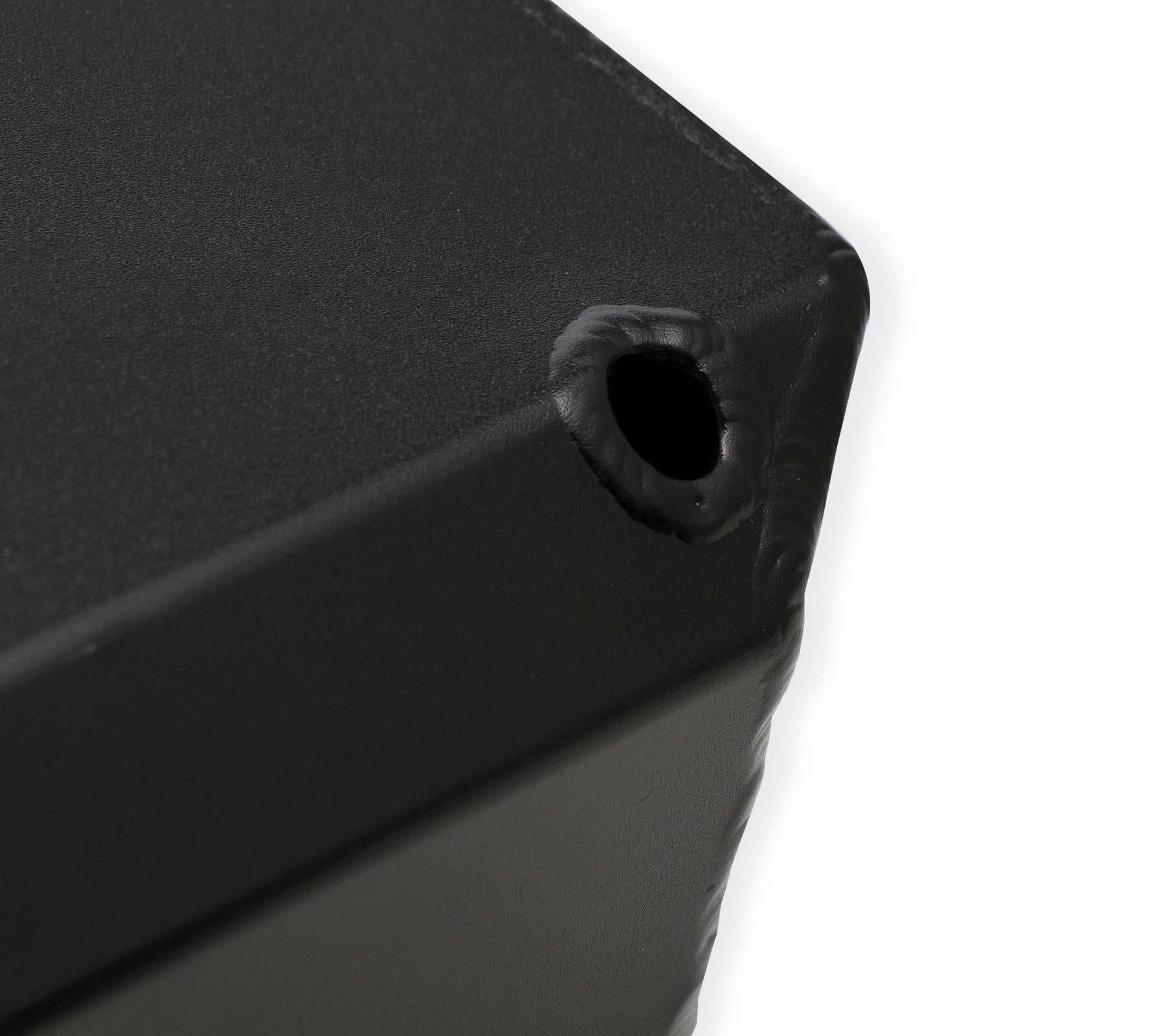 Valve Cover Fabricated Aluminum Chrysler Small Block Black Finish 1964-91 Chrysler Small Block 273-360 Cubic Inch Exc. Magnum Holley Sniper EFI-1