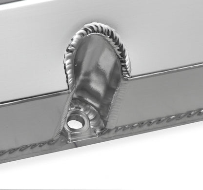 Valve Cover Fabricated Aluminum Sbc Perim Bolt Flat Anodized 1958-1986 Chevrolet Small Block 283-400 Cubic Inch Holley Sniper EFI-4