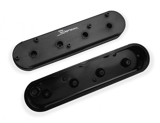 Valve Cover Fabricated Aluminum GM Ls Engines Satin Black GM Gen Iii/Iv Ls Engines Oem Ls Coil Stands Logo Tig Welded Holley Sniper EFI-1