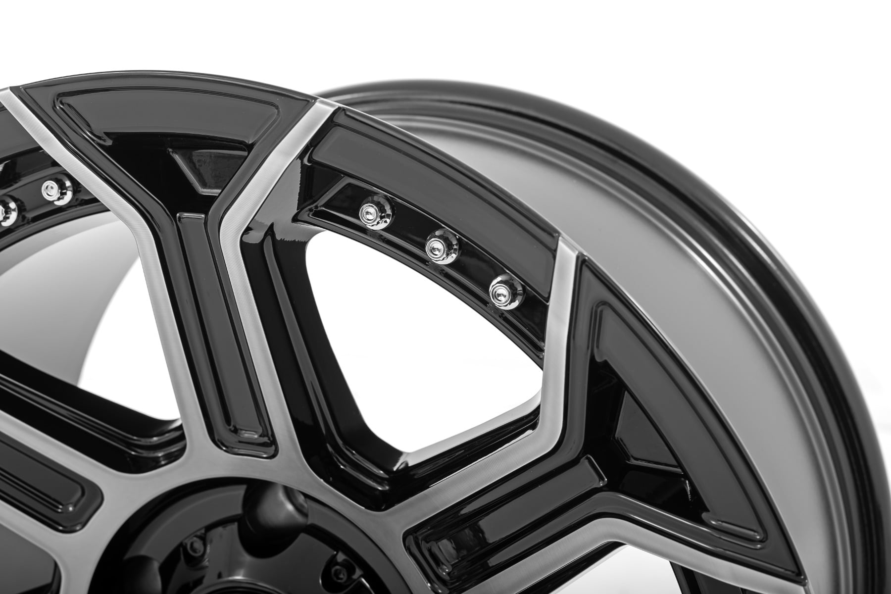 89 Series Wheel One-Piece Black Machined Gun Metal 17x9 Rough Country-1