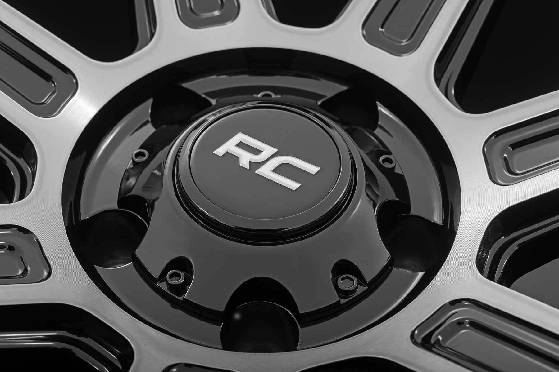 89 Series Wheel One-Piece Black Machined Gun Metal 17x9 Rough Country-16