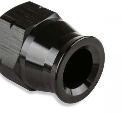 Aluminum Tube Adapter -6 AN Male AN To 3/8 Inch Tubing Black 6061 Aluminum Tube Adapter Mr Gasket-3