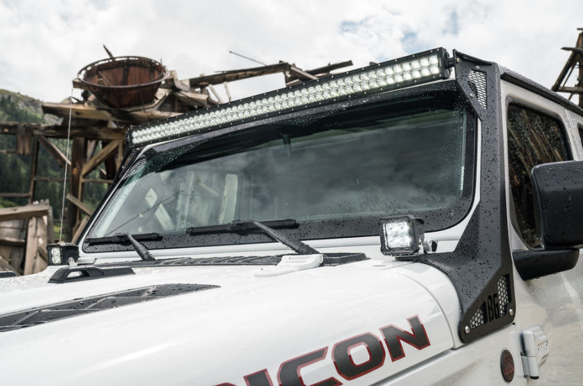 2018-2025 Jeep JL A-Pillar Light Bar Bracket Bodyguard Bumpers-1