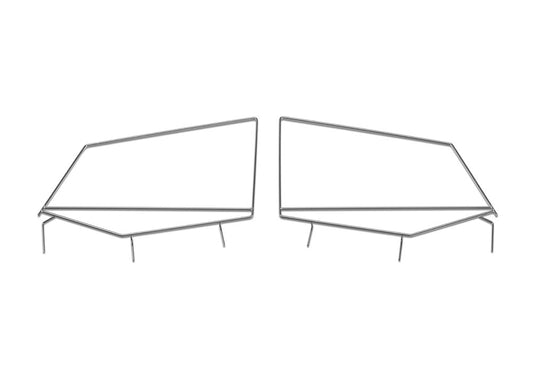 Factory Replacement Door Window Frame for 1987-1995 Jeep Wrangler YJ, Black Rampage