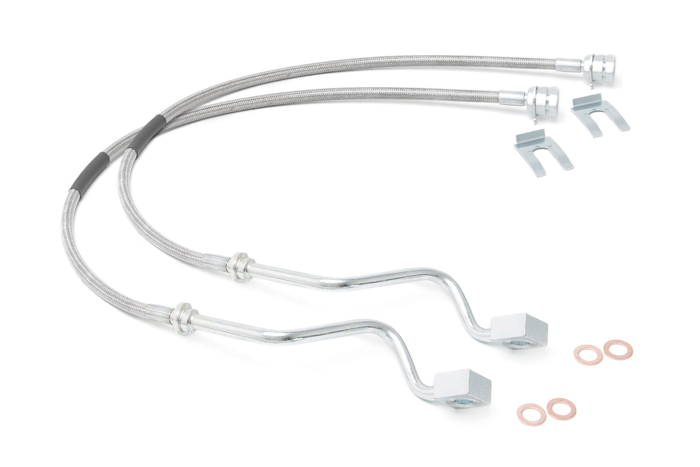 Brake Lines Stainless FR 4-8 Inch Lift Ford F-250/F-350 Super Duty (99-04) Rough Country