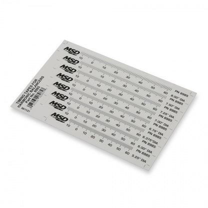 Timing Tape Harmonic Balancer 5.25 Inch To 8.00 Set Of 8 Multiple Sizes 1 Degree Increments From 14 Degrees Atdc 64 Degrees Btdc MSD Ignition-3