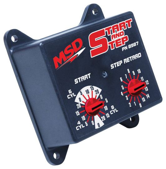 Start And Step Timing Control If You Run Locked-Out Timing On Your Street/Strip Car And The Engine Cranks Slowly Due To Advanced Timing Or High Compression, The New Start And Step Retard Control Is What You Need MSD Ignition