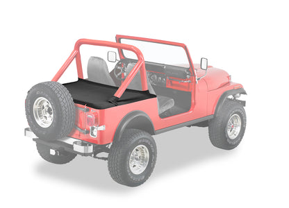 Cargo Deck Covers For Jeep 1980-1986 CJ7 Supertop Bows Folded Down, No Belt Rail Channels Bestop