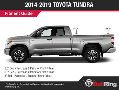 Flush Fit Retractable Tie-Down Anchors '14 -19 Toyota Tundra Regular Cab Extended Cab Bullring SpeedStrap-9