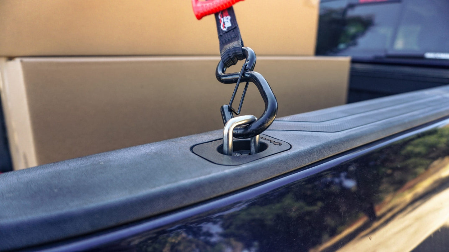 Flush Fit Retractable Tie-Down Anchors '14 -19 Toyota Tundra Regular Cab Extended Cab Bullring SpeedStrap-10