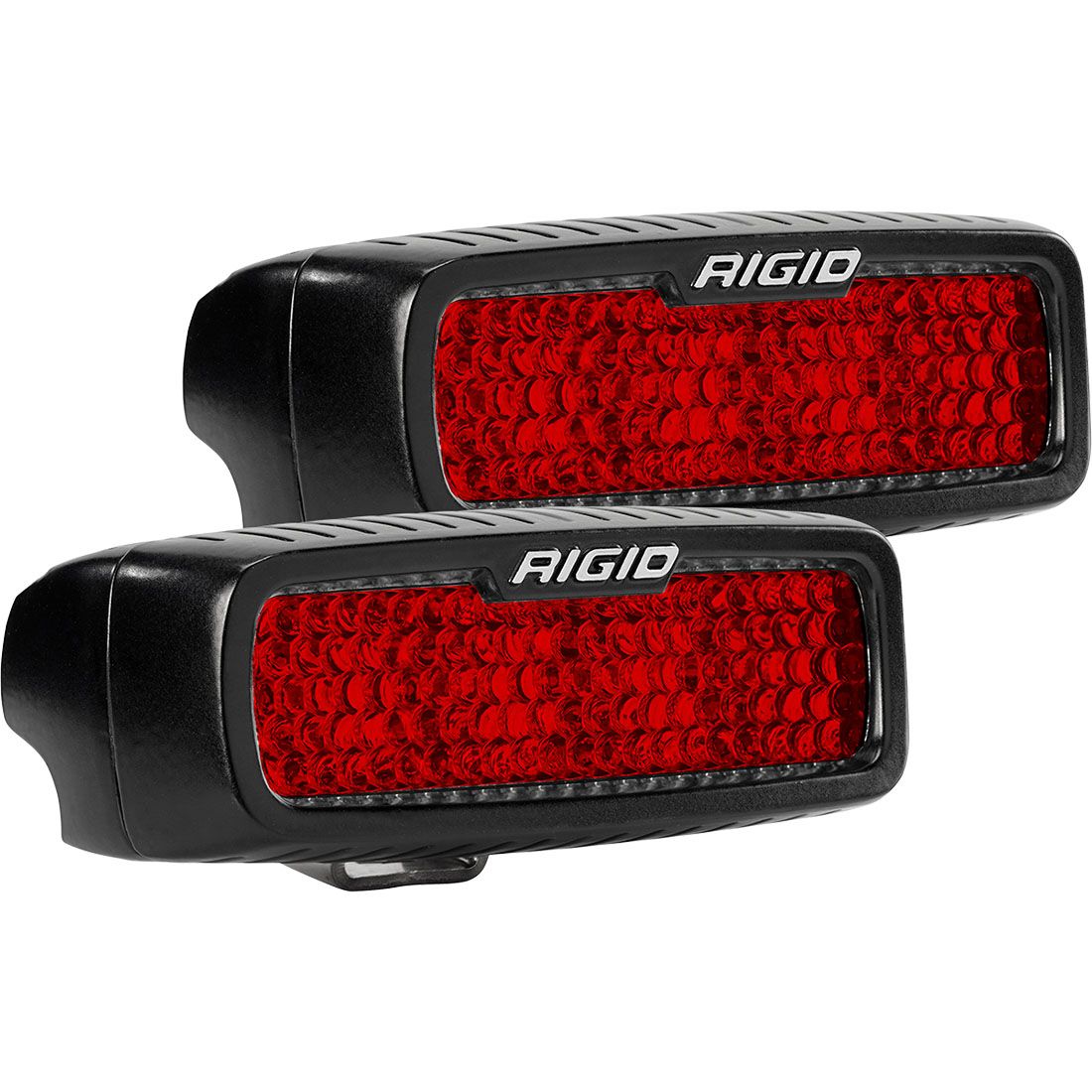 Rigid Industries Diffused Rear Facing High/Low Surface Mount Red Pair SR-Q Pro RIGID Industries