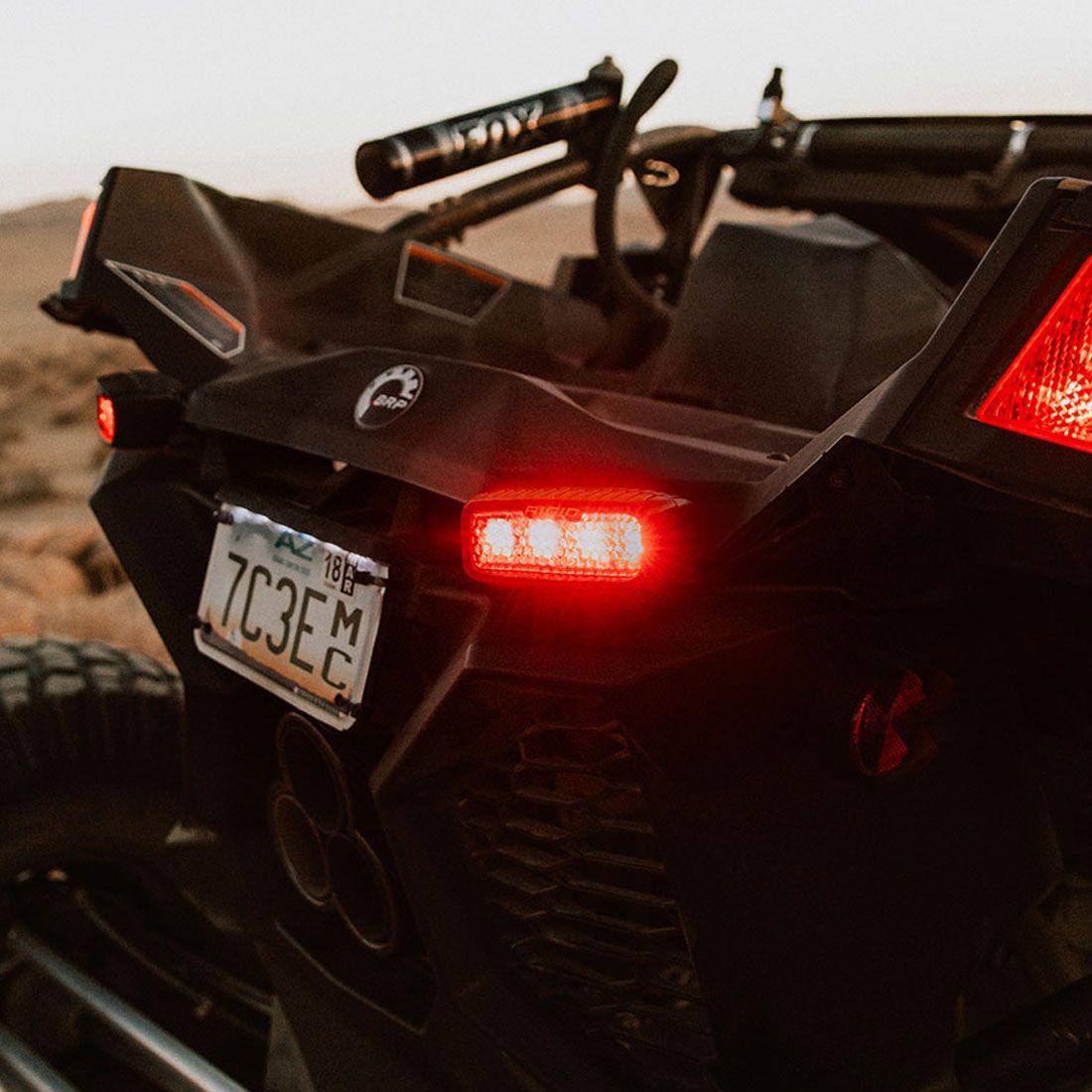 Rigid Industries Diffused Rear Facing High/Low Surface Mount Red Pair SR-Q Pro RIGID Industries