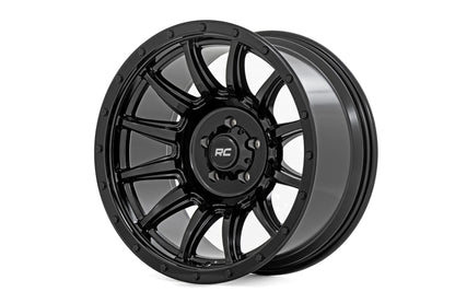 90 Series Wheel One-Piece Gloss Black 18x9 Rough Country