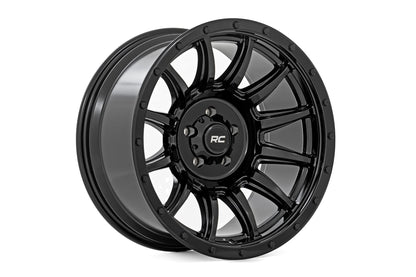 90 Series Wheel One-Piece Gloss Black 18x9 Rough Country-2