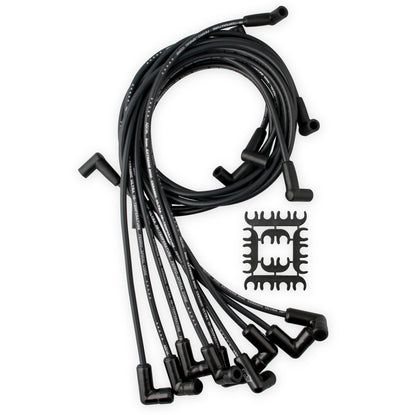 Spark Plug Wire Set Chevy Small Block- Hei 75-86 Wires Under Valve Cover Black ustom Fit Extreme Heat Black Ceramic Boot Spark Plug Wire Set ACCEL